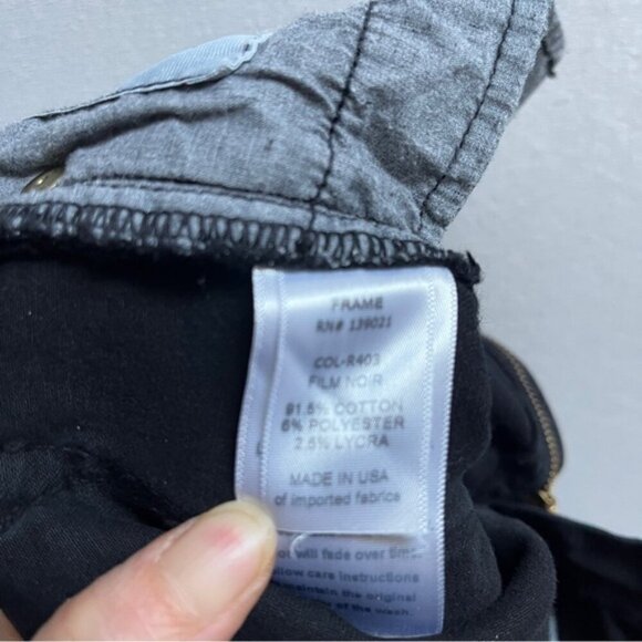 Frame Denim Le Skinny De Jeanne Distressed Jeans Sz 28 - Picture 9 of 13